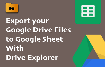 List your Google Drive Files on the Browser or in a Google Sheet