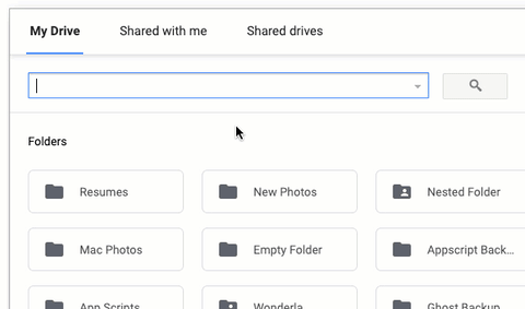 List your Google Drive Files on the Browser or in a Google Sheet