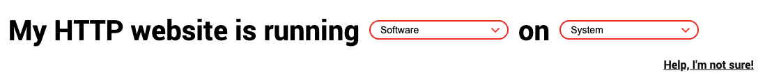 certbot options to get install instructions