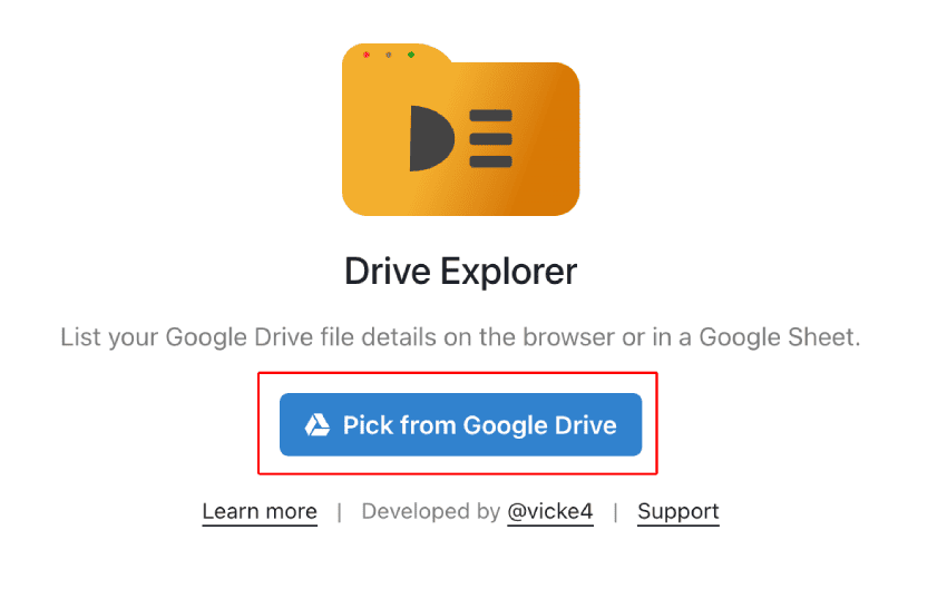 drive explorer webapp